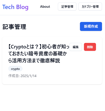 ブログ管理画面